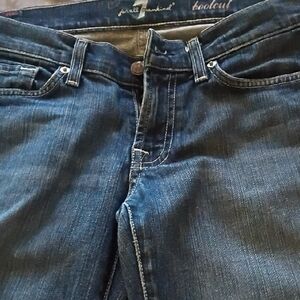 7 For All Mankind Women Size 27 Bootcut Jeans in Dark Indigo